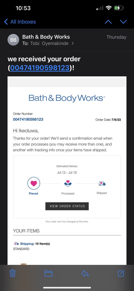 tobeezythemac's tweet photo. Ugh what a jerk this fool hacked my account and had a bunch of stuff sent to them in Arizona!!! I live in California!! Even had the nerve to put “my name is thuy” I hope you get some horrible karma asshole @bathbodyworks https://t.co/OnCcdjxRWF