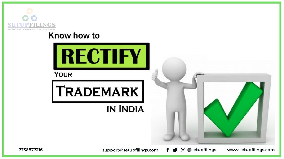 setupfilings's tweet photo. Online Trademark Rectification Filing

Rectify your trademark filing errors swiftly with online trademark rectification filing services by SetupFilings. Ensure accuracy and compliance. 
Get started now! - https://t.co/JMjYgTO2tj
#OnlineTrademarkRectificationFiling #Trademark https://t.co/NG681KIiYp