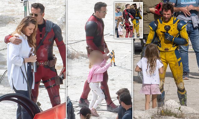 Deadpool 3': Blake Lively em novas fotos do set ao lado do