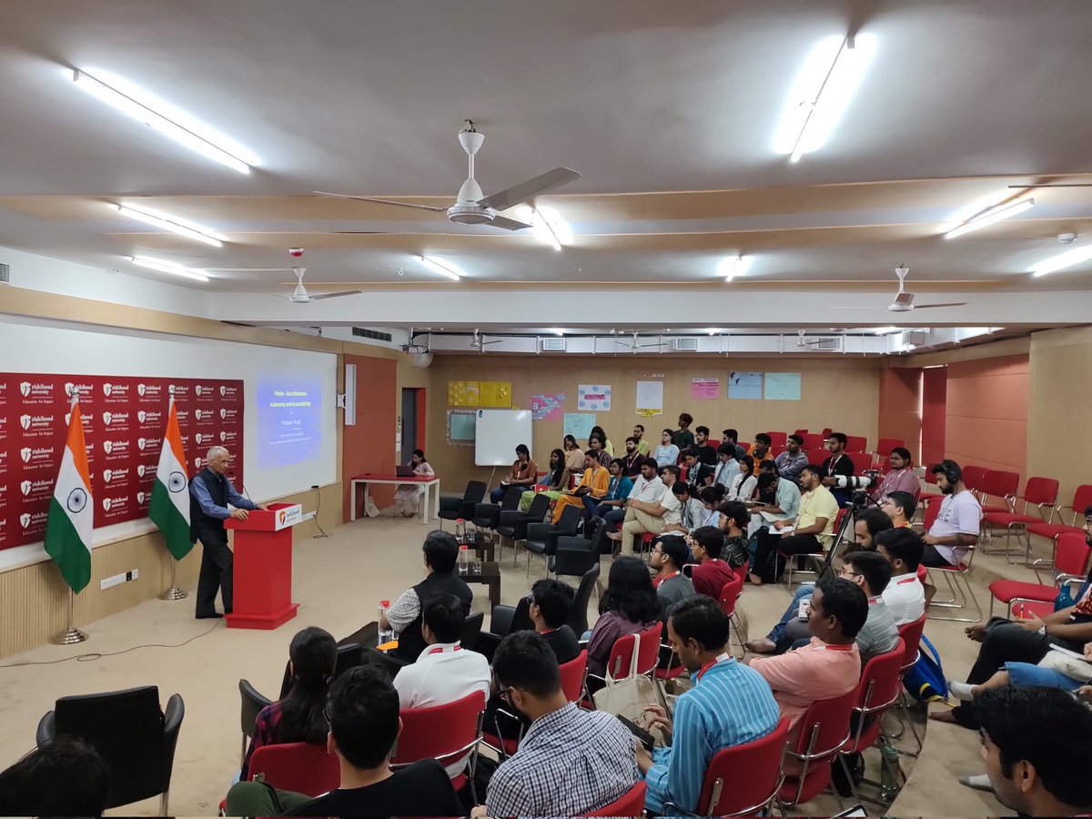 chitti_1729's tweet photo. We have the privilege of hosting Former DGP of Assam and UP Shri @singh_prakash who is addressing the delegates of #PBC23 on Police Reforms and Autonomy
#BeandMake #PolicyBootCamp #ApproachingRishihood
@shobweet @SahilAgg92 @RishihoodUni https://t.co/0LZuKpGWqK