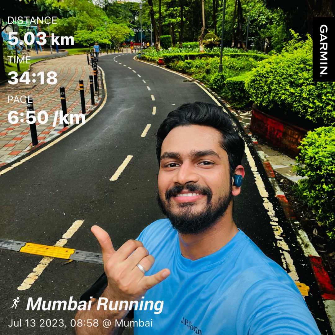 The rain planked me real good. Not a drop on the run and then some mild drizzle the moment I reached home 😂😂😂

#chasingTheSun #runnersOfTwitter #runchat #runnect #admireYourself #fitIndiaMovement