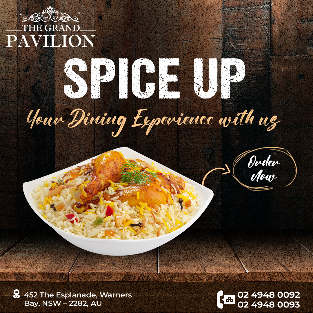 Spice Up Your Dining Experience With Us!

Order Now!
☎️ 0243431179
🌐 bit.ly/3Imzw8n

#thegrandpavilion #indiancuisine #traditionalfood #Moderndining #centralcoast #tasty #delicious #authentic #IndianSpecials #TasteIndia #FlavorsOfIndia