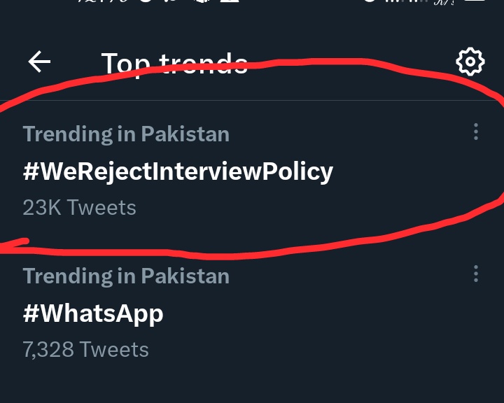 The youth of Sindh has rejected merit killing policy. We want merit basis policy like PST And JST top to bottom.

#WeRejectInterviewPolicy #SindhRejectsInterviewPolicy  @BBhuttoZardari @MuradAliShahPPP @sardarshah1