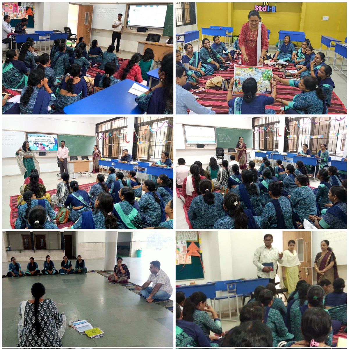 BrcDaman's tweet photo. Total 64 trs. participated in the program and the following points were covered:
1) Ramta Ramta Sikho Abhiyan 1.0 Result Analysis(Block, Cluster &amp; School wise)
2) Assessment tools and data recording sheet
3) Data Entry on GP App
4) Language &amp; Math activities refresher with demo https://t.co/OHWlqq8j2z