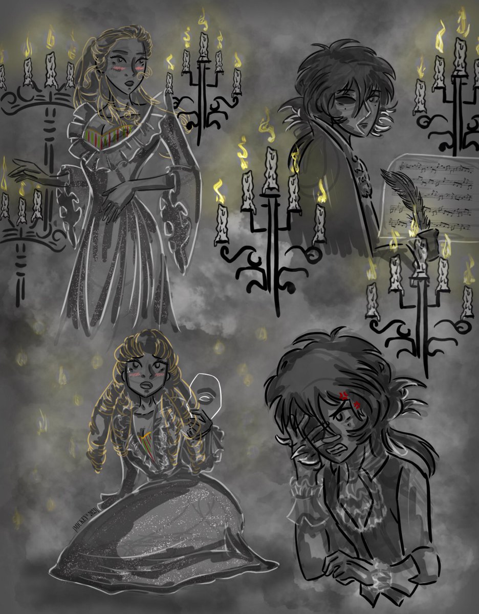 nahircristina16's tweet photo. “I Remember/Stranger Than You Dreamt It” 🎭🎵🎶 LennabellexPhantom #pridemonth sketch doodles 🏳️🌈🖤🤍“Nevermore” webtoon by @rednflynn and “Phantom of the Opera” by #andrewloydwebber ! MORE TO COME!! #WEBTOON #WEBTOONFanArt #nevermore #edgarallanpoe #thephantomoftheopera https://t.co/N8xcWhpzhU