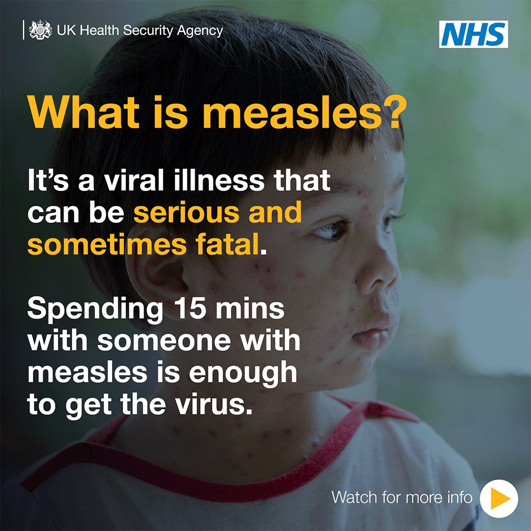 Ancoats, Bradford and Clayton INT (@ancbradclayint) on Twitter photo ⌚ 15 mins with someone who had measles is enough time for the virus to be passed on.
Measles can have serious and sometimes fatal consequences, so make sure you’re up to date with #MMR vaccinations, and ask your GP about catch up jabs if you need <a href="/mcrlco/">Manchester Local Care Organisation</a> ⌚ 15 mins with someone who had measles is enough time for the virus to be passed on.
Measles can have serious and sometimes fatal consequences, so make sure you’re up to date with #MMR vaccinations, and ask your GP about catch up jabs if you need <a href="/mcrlco/">Manchester Local Care Organisation</a> 