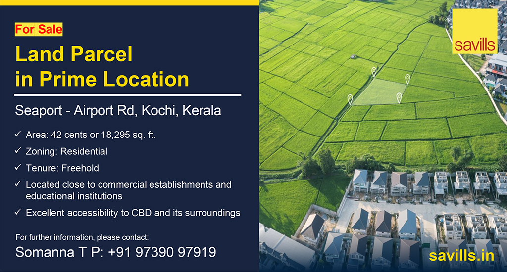 IndiaSavills's tweet image. Prime land parcel is available for sale on Seaport-Airport Rd, Kochi. Please contact Somanna TP at +91 97390 97919 for further details.

#SavillsIndia #LandParcel #ForSale #primelocations #RealEstate
