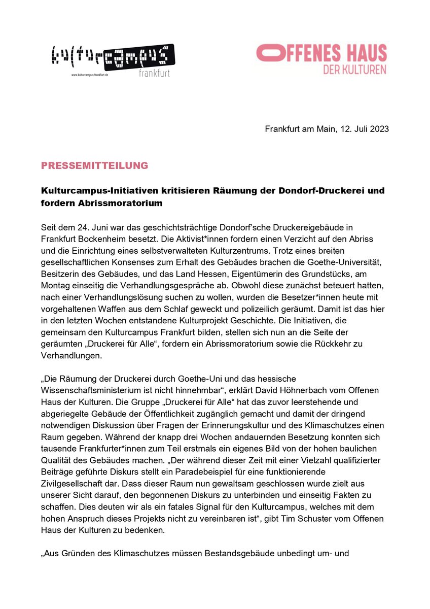 Offenes Haus der Kulturen tweet media