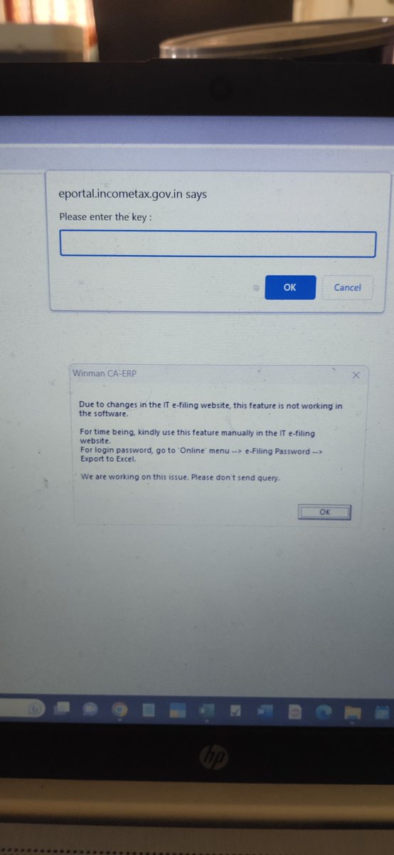 Sathyakumars7's tweet image. Unable to open #incometax portal via #winman software. @IncomeTaxIndia @WinMan_ERP 
What's the issue ?
Why all of a sudden this issue came up ?
#incom