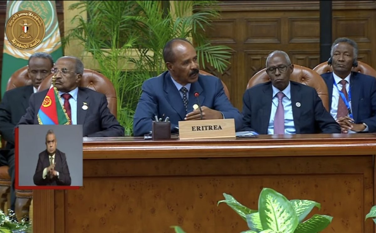 EgyptTodayMag's tweet photo. President of Eritrea at Sudan’s Neighboring States Summit in Cairo: We reject foreign interference in Sudan

#Africa #Sudan #Egypt #Cairo | #السودان #مصر #السيسي #اثيوبيا #قمة_دول_جوار_السودان https://t.co/x29IkZHS9Q