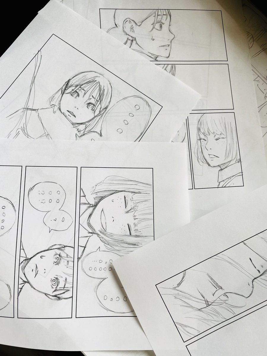 コピー用紙に下描きしてみた 