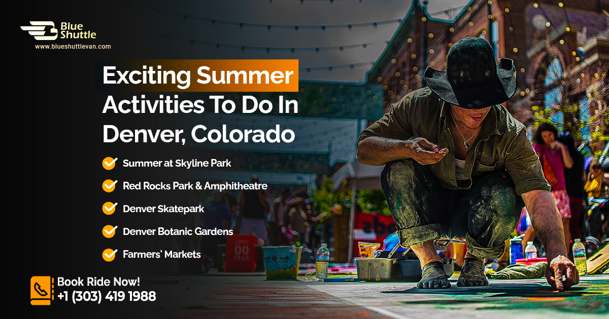 Looking for some exciting activities to kill off your boredom in Denver? Here we have listed some top activities to get you going with your exciting trip to the Mile High City. #commute #summer #airportshuttles #travel #visitcolorado #bookride #DIA #fun #shuttleservice