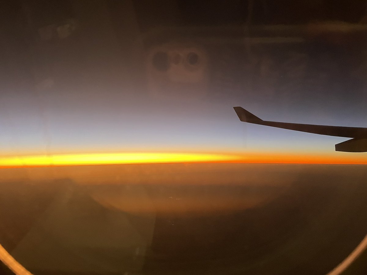 Namibia expedition just landed in Windhoek after a lovely flight and sunrise. Let the expedition begin