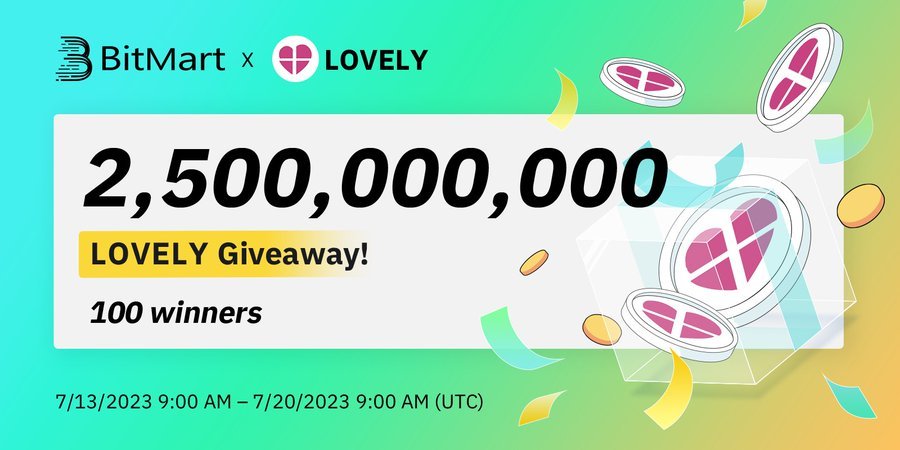 BitMart India (@bitmart_india) on Twitter photo 🌟 #BitMart X #LOVELY #Airdrop 🌟
1️⃣Follow
<a href="/BitMartExchange/">BitMart</a> , <a href="/BitMart_India/">BitMart India</a> , <a href="/BitMartResearch/">BitMart Research|$BMX HODLer</a> & @Lovely_finance
2️⃣Join t.me/BitMartExchange & t.me/lovelyinu_coin
3️⃣RT & Tag 3 frds & Like
4️⃣Fill forms.gle/F6jdGbUhnN4EAm…
🎁100 winners / 2,500,000,000 $LOVELY
Register👉 🌟 #BitMart X #LOVELY #Airdrop 🌟
1️⃣Follow
<a href="/BitMartExchange/">BitMart</a> , <a href="/BitMart_India/">BitMart India</a> , <a href="/BitMartResearch/">BitMart Research|$BMX HODLer</a> & @Lovely_finance
2️⃣Join t.me/BitMartExchange & t.me/lovelyinu_coin
3️⃣RT & Tag 3 frds & Like
4️⃣Fill forms.gle/F6jdGbUhnN4EAm…
🎁100 winners / 2,500,000,000 $LOVELY
Register👉