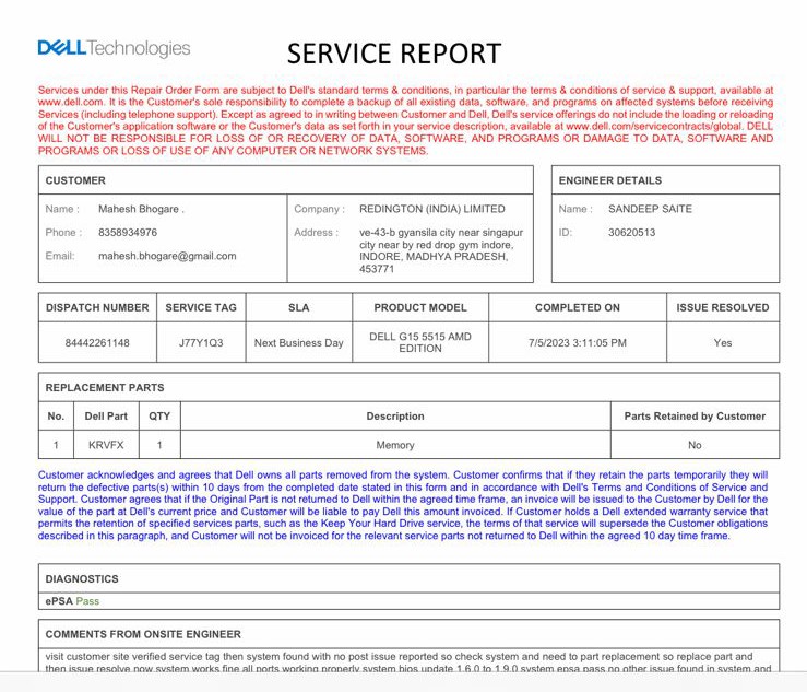 Pevendra_Poriha's tweet photo. Shailendra Tiwari ji ordered online @Dell @Dell_IN Laptop Model Ryzen 5Hexa Core from @Flipkart @flipkartsupport, after about 8/9 months its screen stopped working, after talking to call center the engineer was called who allegedly fixed it but like  Tried to use it, https://t.co/8UhbJ8wSQP