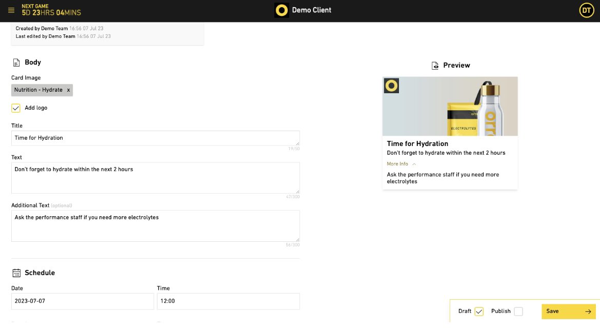 ORRECO1's tweet photo. The Te@m platform from @ORRECO1 allows Medical and Performance staff to push personalised content directly to their athletes @Thlete app. 

Athletes can be sent personalised recovery protocols, nutritional information, sleep suggestions, schedule and travel information, all based on their individual data inputs. This complements the automated content sent to @Thlete app users

Content can be sent to all of the squad, a specific group or to individual athletes and scheduled to specific times, on multiple occasions each day. 

Contact us for a demo - info@orreco.com

#recovery #biomarkers #sleep #DataScience #sportscience #nutrition