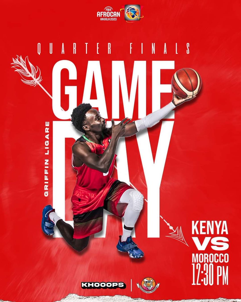 Kenya Morans play Morocco in the ongoing 2023 FIBA #AfroCan quarter-finals in Luanda

#RadullKE
#MoransToTheWorld