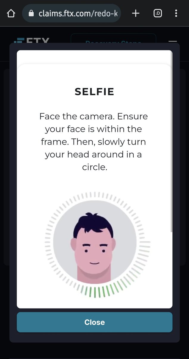 Just tried to put in a claim and it's incredibly difficult. Would be cool if one of the big YouTubers did an instructional video for the community - I am stuck at the "Selfie" section and can't progress #FTXckaimsportal #FTX #Claim