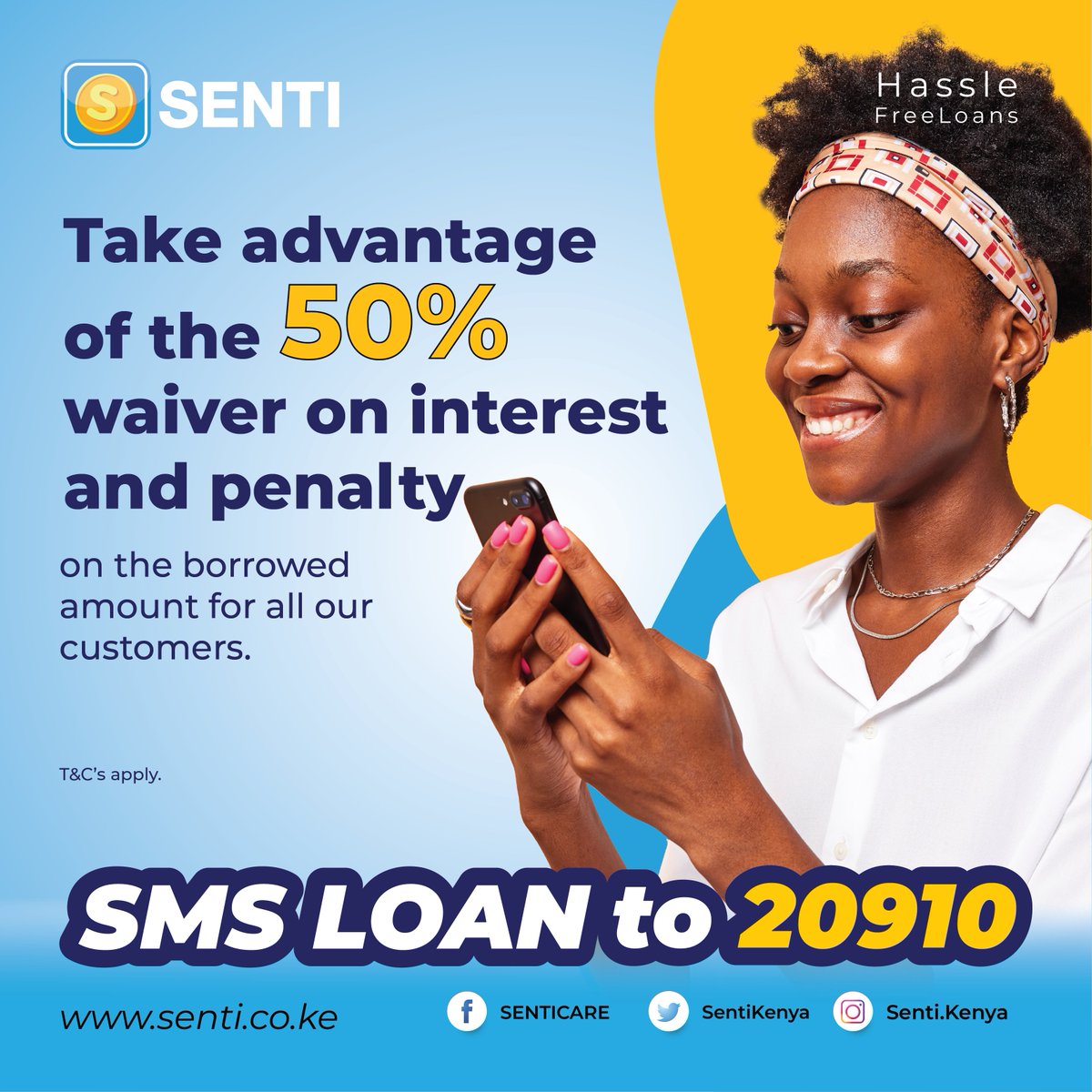 sentikenya's tweet photo. Kuwa Debt-free this season, take advantage of the waiver. Download Senti app on google play store to sort your loan.
#senti #senticare #waiver #hasslefreeloans #interest #penalty #TBThursday https://t.co/C55pCRZlD4