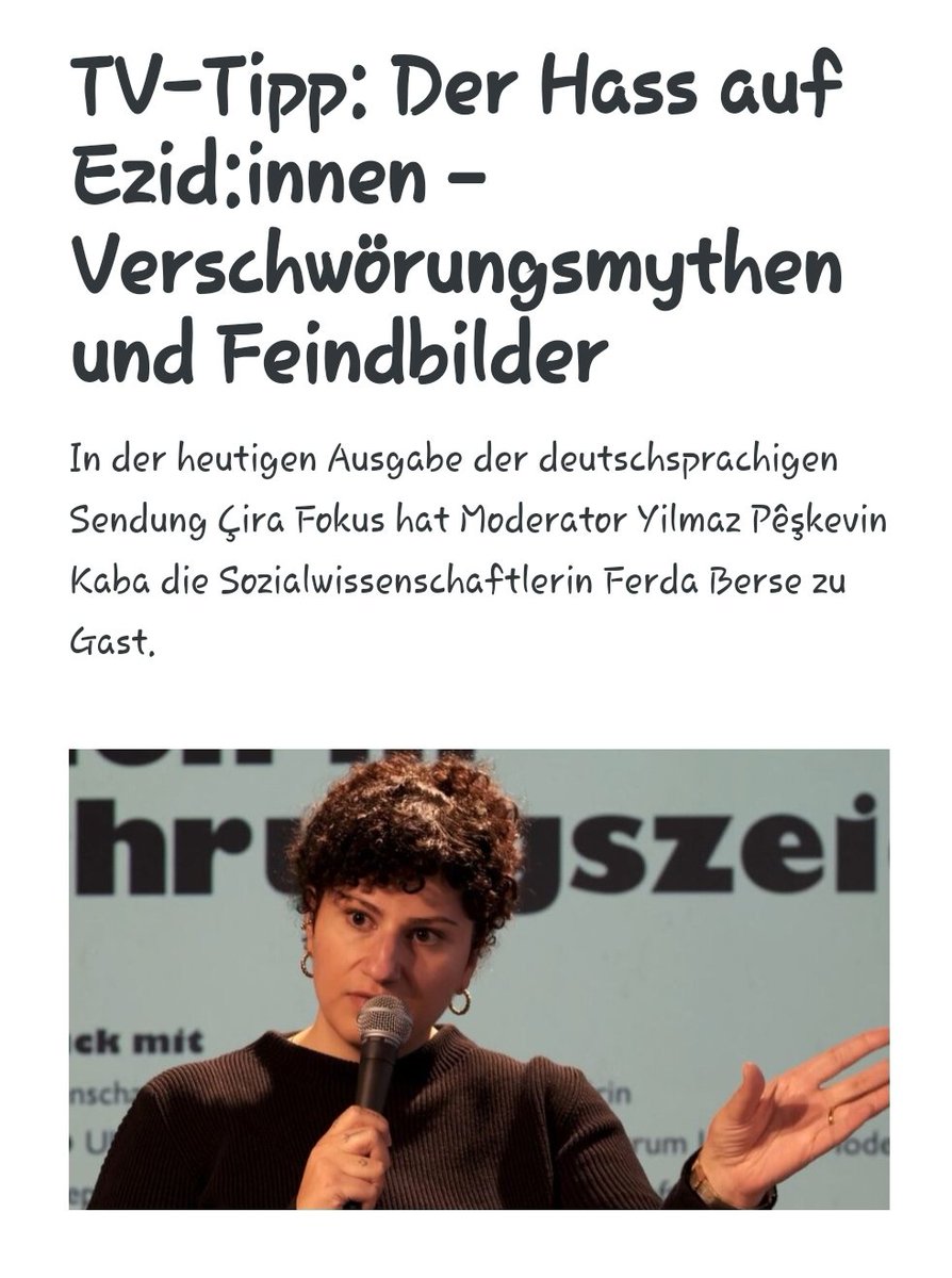 anfdeutsch.com/aktuelles/tv-t…

_Die Sendung am *13. Juli beginnt um 20 Uhr* und kann auch über den Livestream verfolgt werden ( linktr.ee/ciratv )_

*_Alternativ:_* myflixtv.com  -  ku.karwan.tv/cira-tv.html

@FerdaBe
<a href="/CiraReport/">ÇiraReport</a>
<a href="/tv_cira/">Çira TV</a>