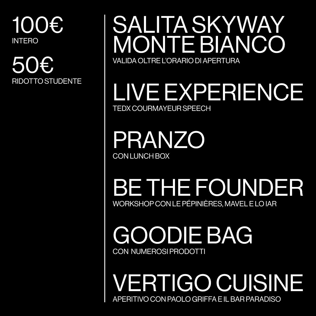 #TEDx #courmayeur <a href="/iaraosta/">Institut Agricole Régional</a> sarà presente con <a href="/Pepinieres_VDA/">Pépinières</a> e Mavel alla guida del workshop "Be The Founder" dove avrete l'opportunità di creare un progetto che possa dare un impulso all'innovazione in #valledaosta. Per partecipare ⬇️: eventbrite.com/.../biglietti-…