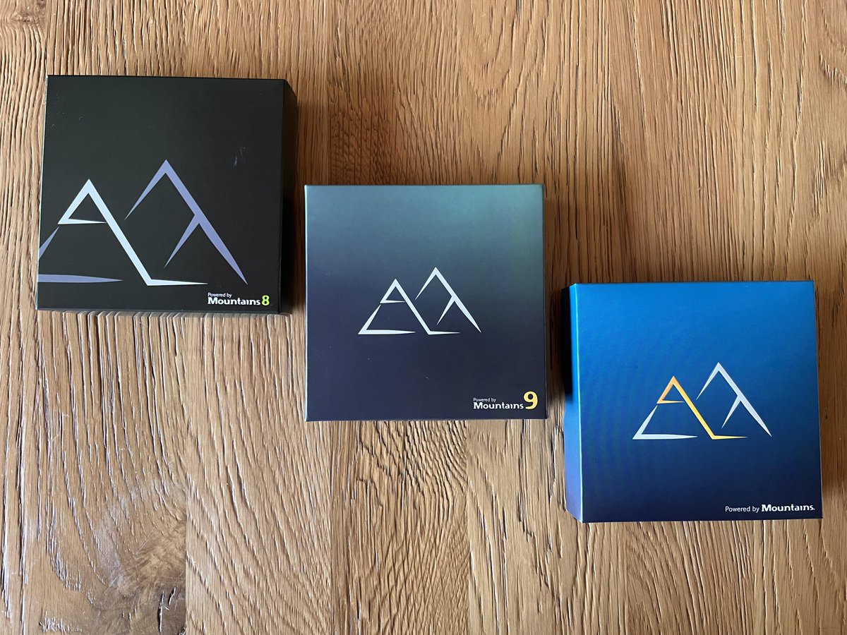 _DigitalSurf's tweet photo. From dark to bright, Mountains® packaging has been through a few changes during the past years. What do you think of the fresh v10 look? 😍🤩
#NewLook #Upgrade #MountainsSoftware #DigitalSurf https://t.co/uhu0pJ1CmS