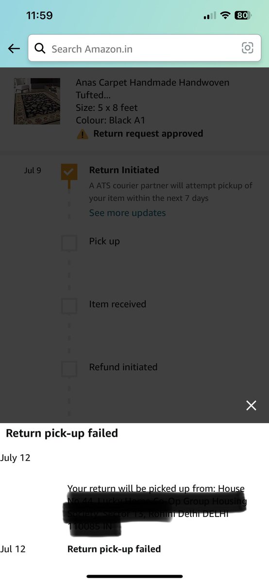 iSamarthGupta's tweet image. Return order request accepted by seller, but delivery partner not ready to pick up the product in spite of repeated escalation to #Amazon It seems all parties are in cahoots at the expense of the customer. @JeffBezos should be worried as it’d only hurt brand @amazon not customers