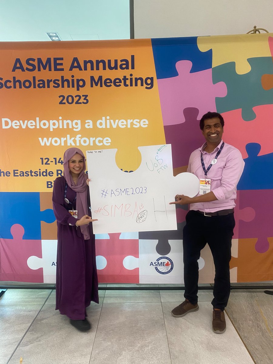 First day #ASME2023 done!!
Excited to see more incredible talks on #MedEd and #EDI 🤩

Very honored to have presented my team, @SIMBAsimulation , work about “Comparing clinical simulation Global Rating Score of Participant from low-, middle-, and high- income countries”