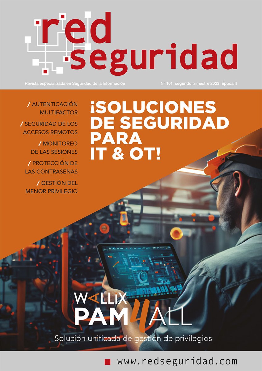 ¡Ya está aquí el nuevo número de Red Seguridad! En esta edición incluimos un especial sobre #ciberseguridad en pymes y sobre talento femenino, así como todo lo acontecido en #Huella2023. ¡Descárgatelo gratis! 🔝👉 loom.ly/SOf34nY 👈