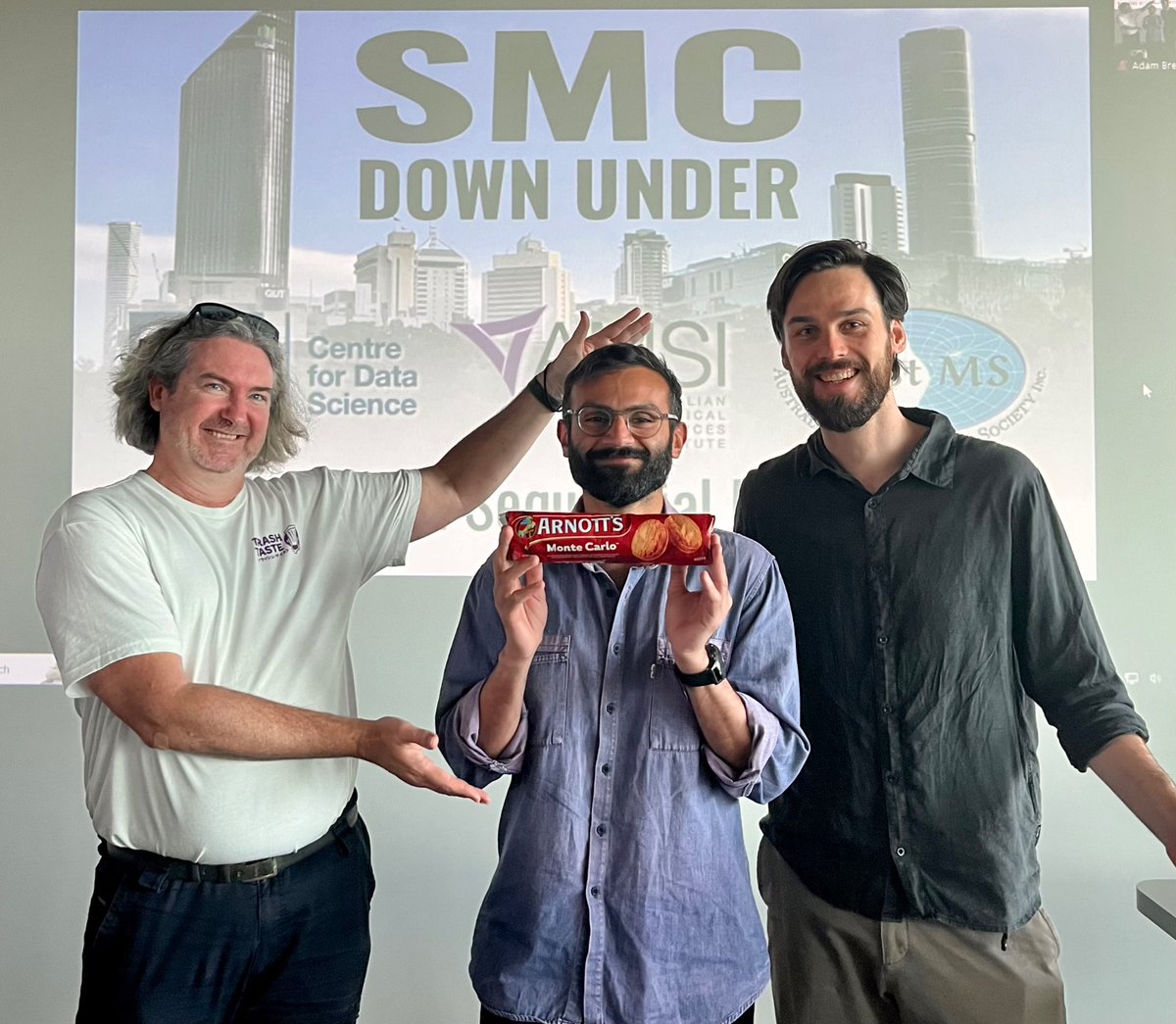 Joshua Bon (@bonstats) on Twitter photo SMC Down Under! Thanks to all the speakers, helpers and fellow organisers. What a week!
<a href="/QUTDataScience/">QUT Centre for Data Science</a> <a href="/AustMS/">Australian Mathematical Society</a> <a href="/DiscoverAMSI/">Australian Mathematical Sciences Institute (AMSI)</a> SMC Down Under! Thanks to all the speakers, helpers and fellow organisers. What a week!
<a href="/QUTDataScience/">QUT Centre for Data Science</a> <a href="/AustMS/">Australian Mathematical Society</a> <a href="/DiscoverAMSI/">Australian Mathematical Sciences Institute (AMSI)</a>