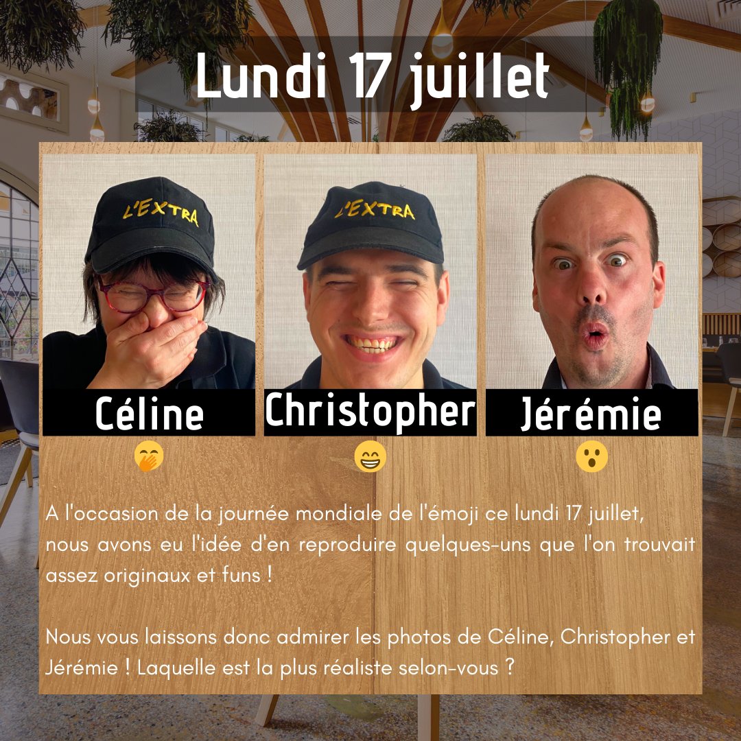 ✨[ACTUS DE L'EXTRA]✨

1⃣ 2 ans au Boulingrin.

2⃣ De nouveaux desserts à la carte.

3⃣ Journée mondiale de l'émoji.

L'équipe de L'ExtrA.💛

#restaurant #inclusif #reims #handicap #ReimsExtraOrdinR #boulingrin #champagne