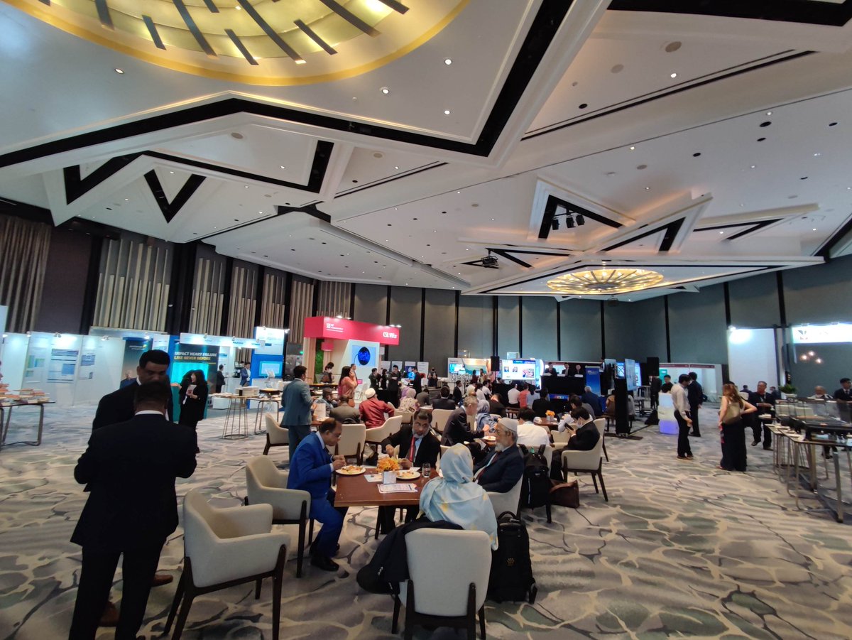 Impressive exhibition hall for the asia-pacific society of cardiology sessions #APSC2023Singapore . Buzzing this afternoon for a short basic science session