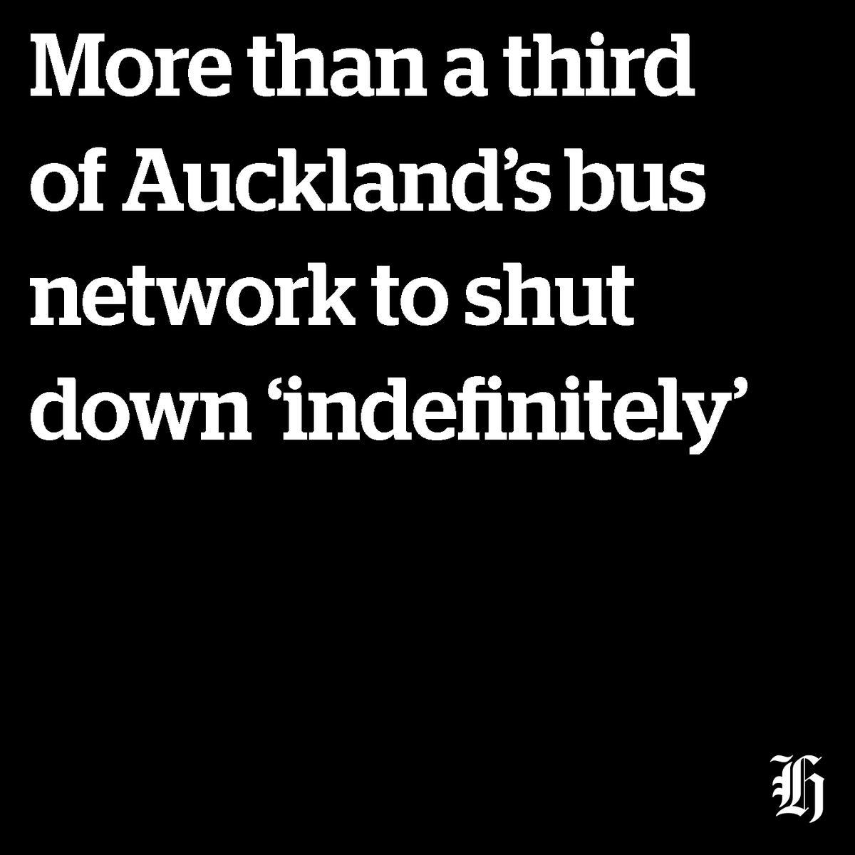 nzherald's tweet photo. #BREAKING | As strikes continue, more than a third of Auckland's bus services will be 'suspended indefinitely'. 

🔗 https://t.co/FdffCNTt5w https://t.co/YIepZQfMg6