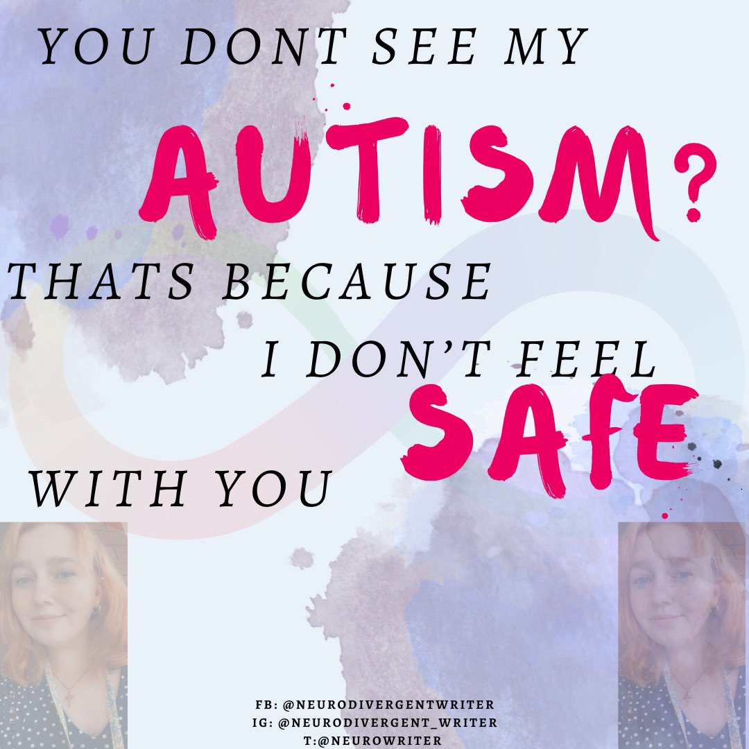 NeuroWriter's tweet image. Allow me to feel comfortable enough to be myself and you’ll see it.

If you like my work and want to support me as an autistic and adhd creator, then cash app is in my bio or you can buy me a coffee (kofi)

#actuallyautistic #autisticadult #autisticwoman #autisticwomen
