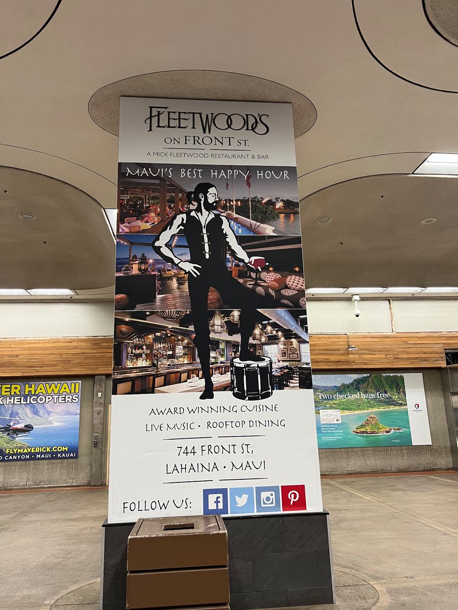 PalousePathways's tweet photo. @Remember_Sarah  I just listened to the great Fleetwood Mac episode on a flight to Maui and was greeter by this at the baggage claim. (  It’s really Mic’s he lives here. ) love your show! https://t.co/lDD9EAUDCC