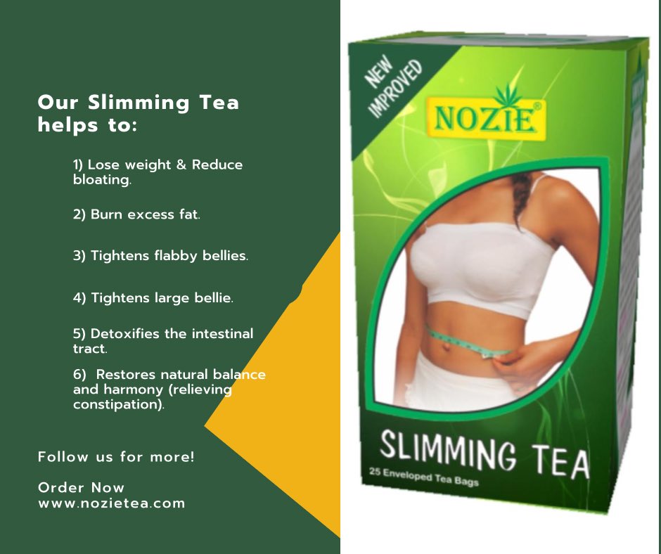 nozietea's tweet photo. The blend of natural plants for our Slimming Tea has an unequaled efficacy with guarantee of quick weight loss!!

✅ For best result, consumers should watch their diet and avoid late meals. 

Tag someone who needs this!🤭

ORDER NOW! Send a DM or click 👇🏽
https://t.co/tM92g4md8i https://t.co/lvowm5MFCd