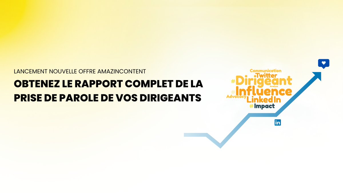 AmazingContent (@amazingcontent_) on Twitter photo #LeaderAdvocacy / Préparez la rentrée avec <a href="/AmazingContent_/">AmazingContent</a> : commandez l'analyse de l'influence de vos dirigeants sur les réseaux sociaux dès maintenant 🔎
Plus d'informations sur notre nouvel audit détaillé de la prise de parole de vos leaders 👇
amazingcontent.io/rapport-leader… #LeaderAdvocacy / Préparez la rentrée avec <a href="/AmazingContent_/">AmazingContent</a> : commandez l'analyse de l'influence de vos dirigeants sur les réseaux sociaux dès maintenant 🔎
Plus d'informations sur notre nouvel audit détaillé de la prise de parole de vos leaders 👇
amazingcontent.io/rapport-leader…