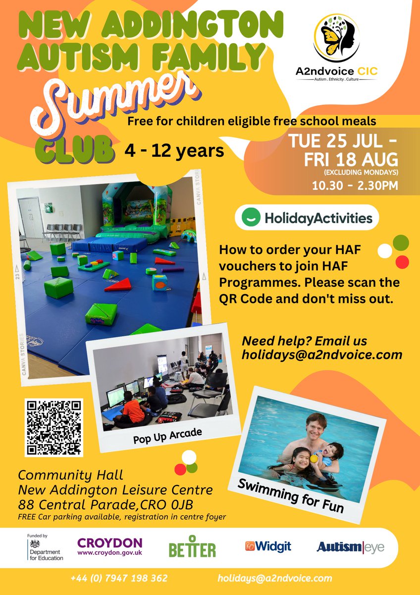 A2ndVoice's tweet image. Sorry we are unable to update on our program for @yourcroydon #HAFProgram

#Autism provision

Need code from school and receive a link

Please email: HAFprogramme@croydon.gov.uk

@educationgovuk
@InsideCroydon 
@CroydonNbrhoods @CroydonVA @JasonForCroydon @ClaireCoutinho