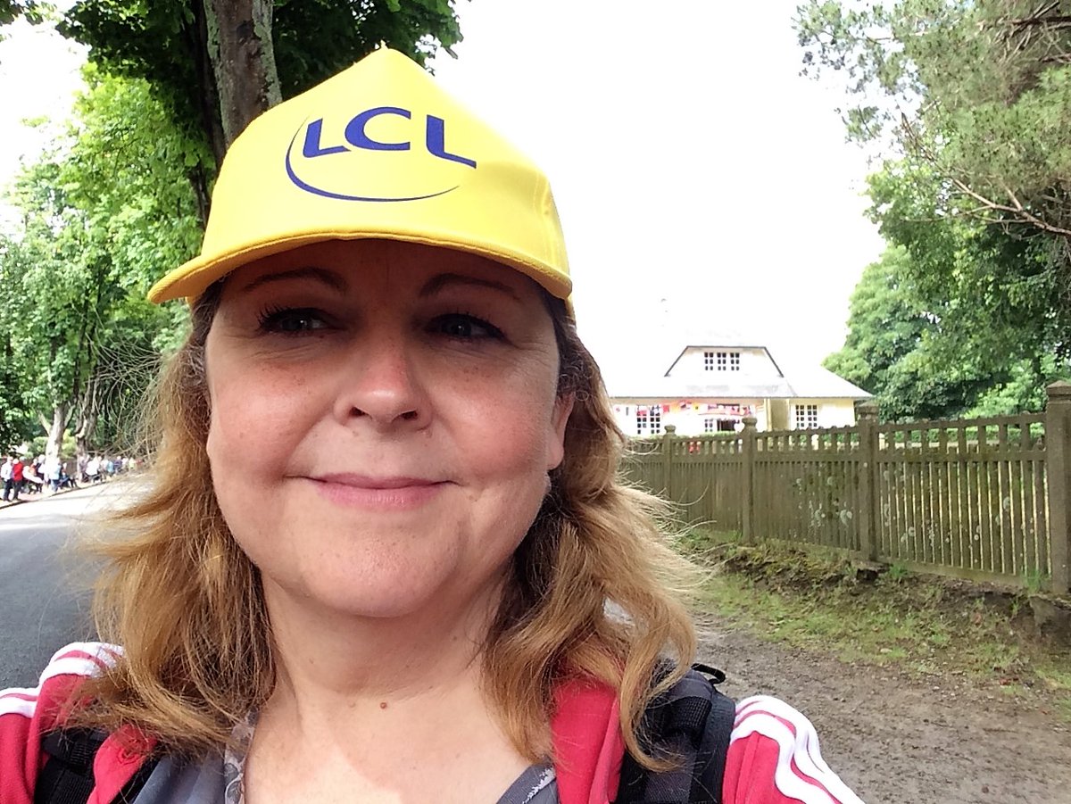 Of course I got a hat from the cavalcade in the #TdF2016 and got to see @MarkCavendish win from my local @MairieBaC #Carteret