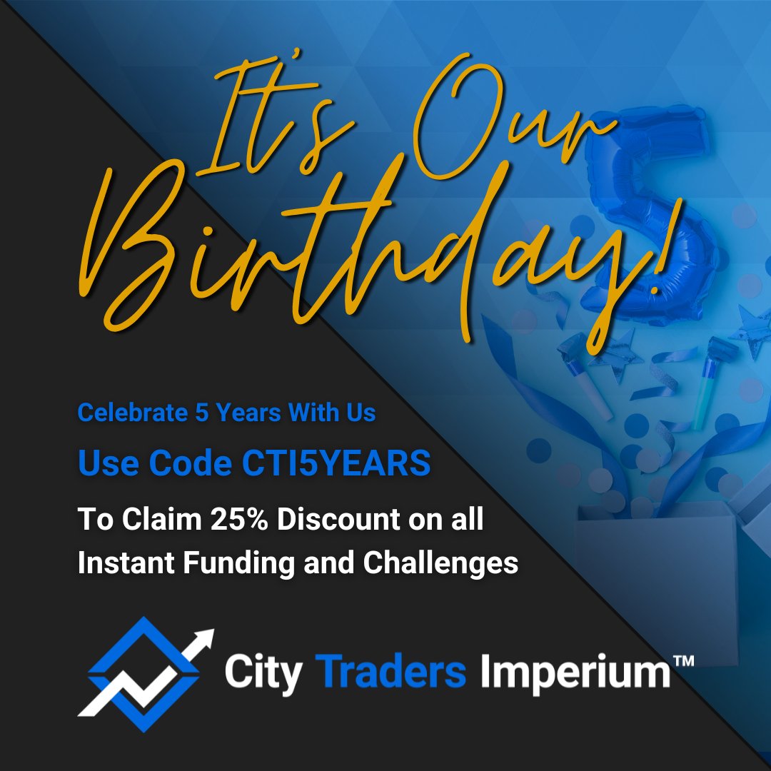 🙌 Thank you for the support! 

For the next 48 hours, you can get 25% off all Challenge and Instant funding accounts!

Don't Miss Out!

citytradersimperium.com/?utm_source=Bi…