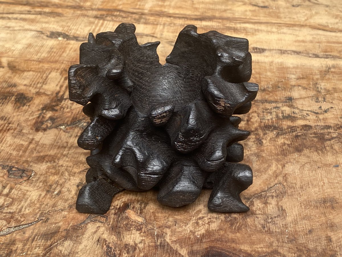 michael_fairfax's tweet photo. Start of a new series of intuitive carvings in oak which are then charred https://t.co/vpd0oms7u0