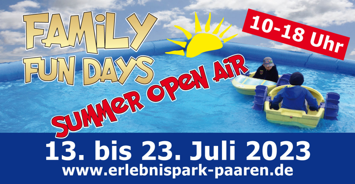 Der Erlebnispark Paaren ist vom 13. bis zum 23.07.2023 für 11 Tage der größte Spielplatz des #Havelland es Toben, Spielen, Planschen – ein Muss, nicht nur für Kinder!!!
#Sommerferien #Brandenburg #Berlin #Freizeit

berliner-freizeit-tipps.de/veranstaltung/…