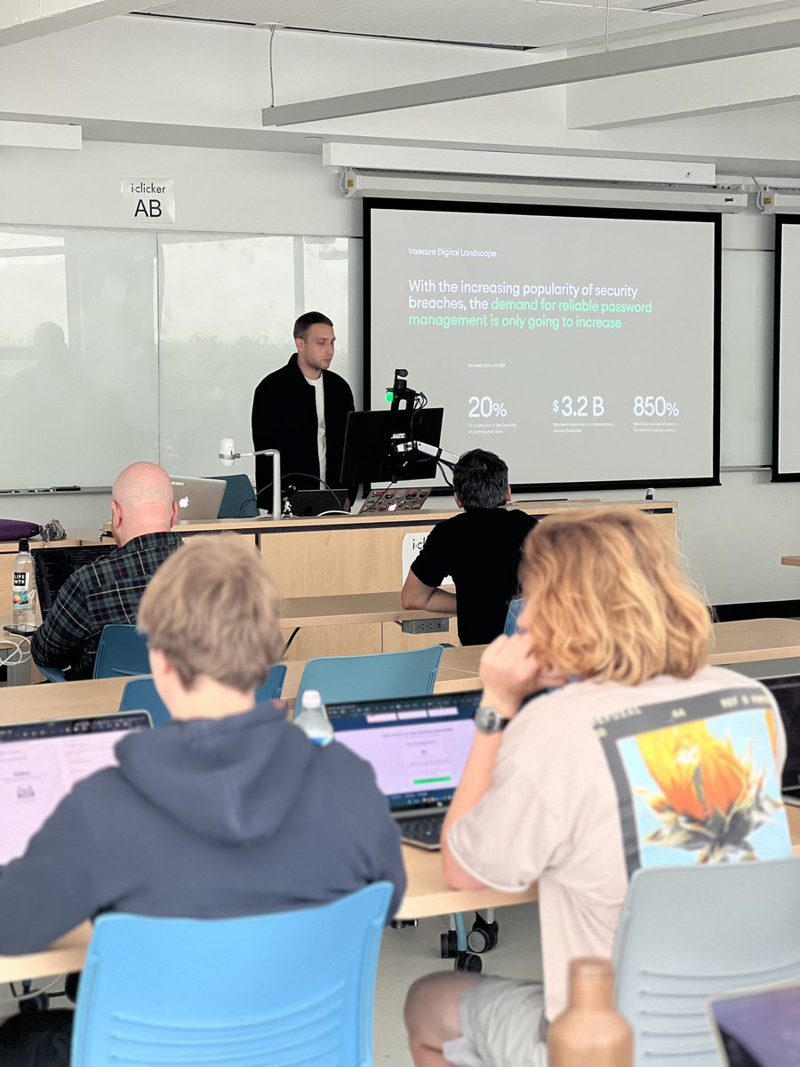 Something it’s happening in Vancouver with the World Computer.
<a href="/UBC/">University of British Columbia</a> is hosting the Blockchain Summer Institute 2023. 
Students, founders,developers from  Canada and Switzerland are discussing about IC. Amazing company with @utkarshgoyal82 <a href="/rckprtr/">rick</a> <a href="/IC_Planets/">ICPlanets 🌏</a>  <a href="/hotornot_dapp/">Ethnically Cleansed Ex Software Dev OG Contra Band</a>