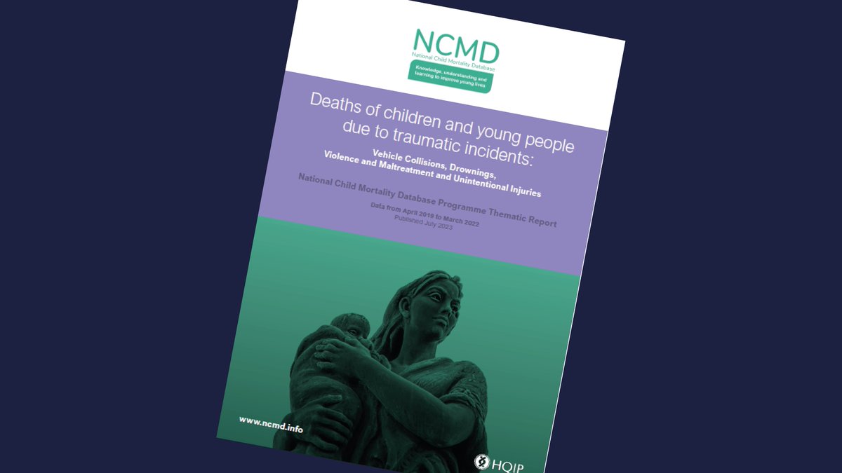 NCMD_England's tweet photo. Our new thematic report Deaths of children and young people due to traumatic incidents looks at child deaths in England caused by drowning, traffic collisions, violence, accidents and other traumatic incidents. Read it here: https://t.co/NpYfBasayc https://t.co/Oih7unUU2t