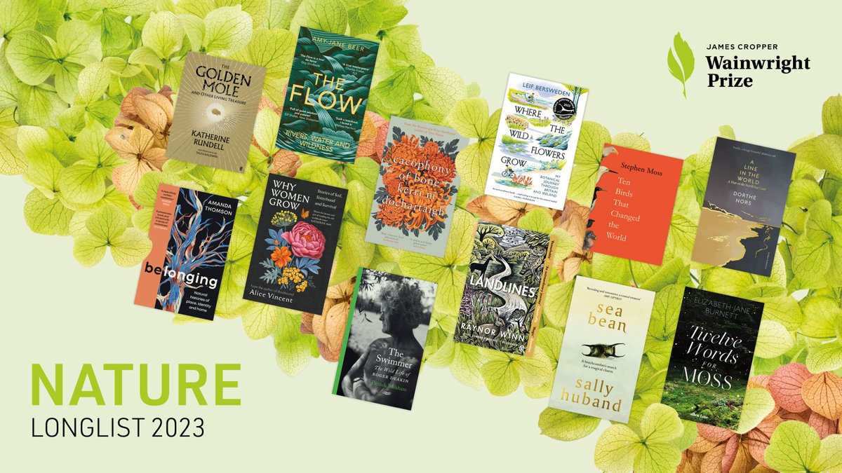 We are thrilled to announce our 2023 Nature Writing Longlist for the James Cropper Wainwright Prize. Congratulations to all our wonderful longlisted authors! ✏️🌿

#JamesCropperWainwrightPrize #JCWP23 #10YearsOfWainwrightPrize