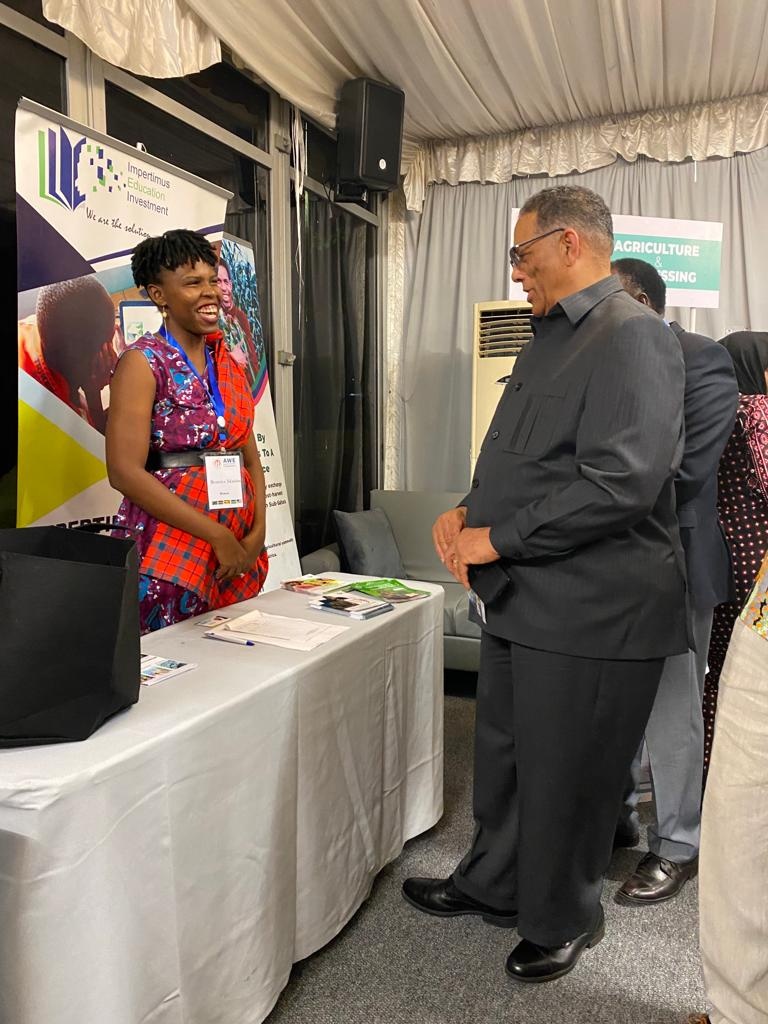 🌟 Impertimus Meets the US Ambassador to Tanzania! 🌟
We are absolutely thrilled to share this incredible news with you! Our esteemed co-founder, Beatrice Kache, earlier today had the honor of meeting the esteemed US Ambassador to Tanzania His Excellency Dr. Michael A. Battle! ✨
