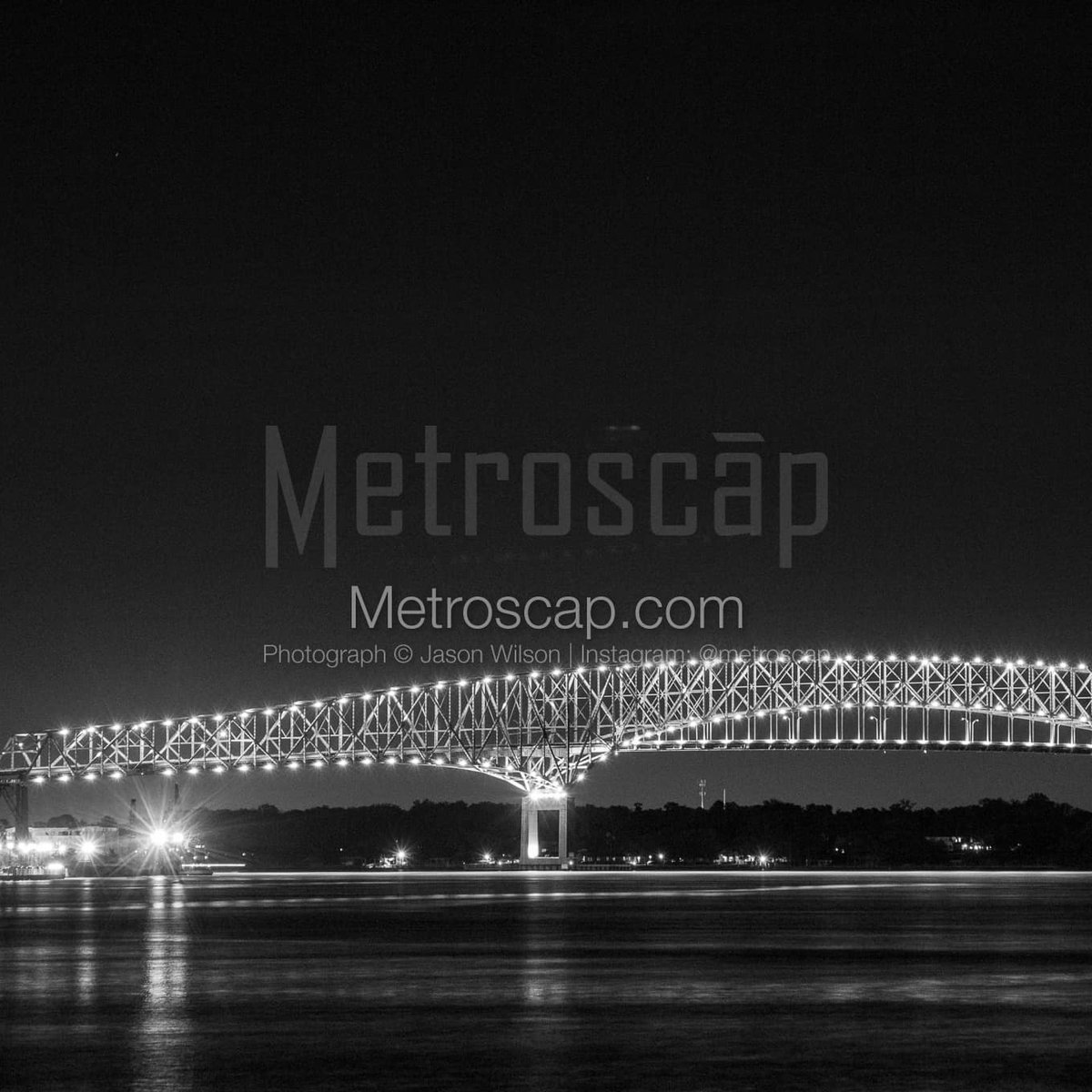 Jacksonville photography Black & White: The Isiah D Hart Memorial Bridge #jacksonville #jacksonvillefl #jax #onlyinjax #onlyinduval #duval #dtjax #ilovejax #904 #BlackWhite | metroscap.com/downtown-jacks…