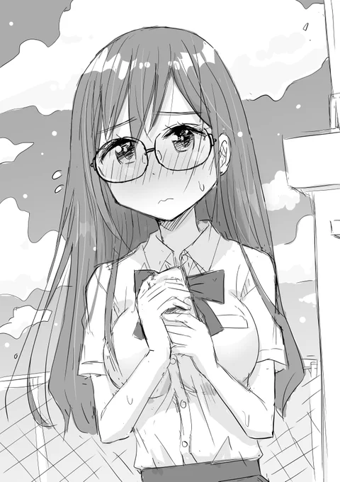 好きな人を屋上に呼び出してドキドキしてる子。
(ちょっと修正した) 