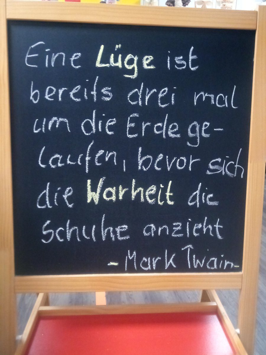 Mark Twain. Ist immer noch aktuell.😊