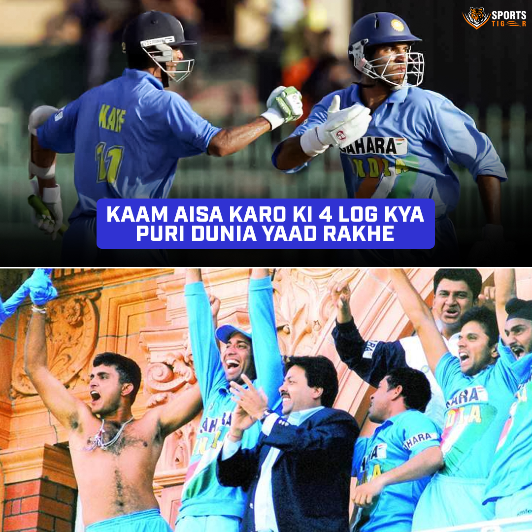 The_SportsTiger's tweet photo. Yuvraj Singh and Mohammed Kaif scripted a remarkable title win 🙌 🏆.
📸: BCCI
#natwesttrophy #indvseng #souravganguly #andrewflintoff #lords #ecbcricket #yuvrajsingh #MohammadKaif #cricketmemes #kaamesakaro #crickettwitter https://t.co/EUOVXC0oOB
